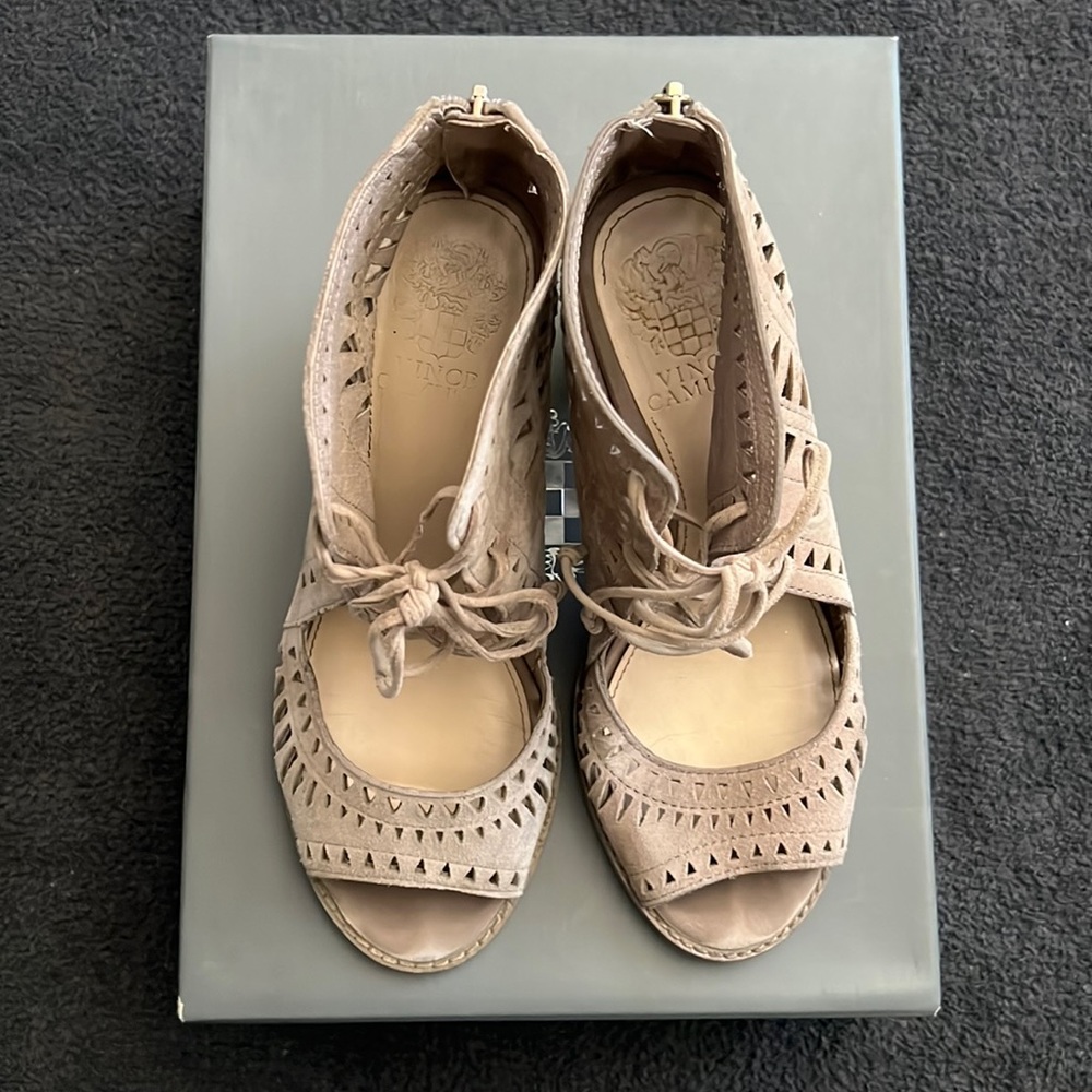 Vince Camuto Tarita Cutout Lace Up Sandal